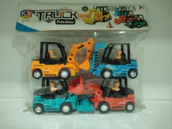 Group of Friction Vehicles Toy Set