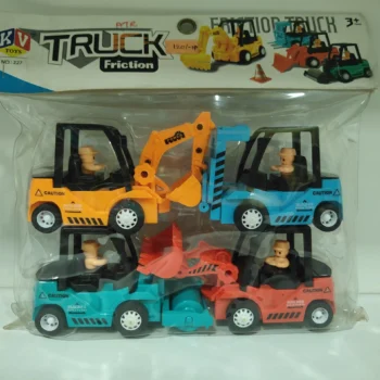 Group of Friction Vehicles Toy Set