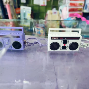 Mini TapeRecorder Keychain – Retro Music Style Key Ring